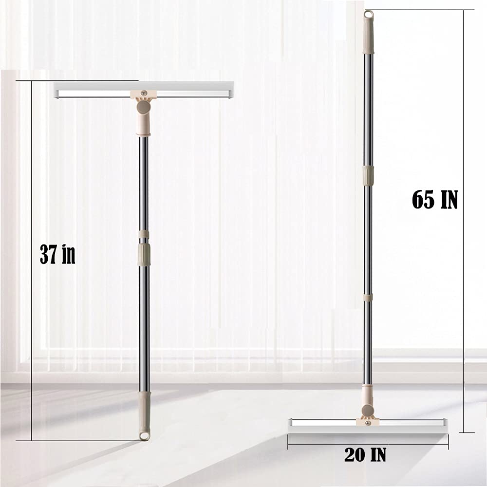 Floor Squeegee Silicone Blade Long Handle