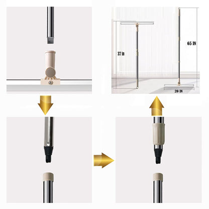 Floor Squeegee Silicone Blade Long Handle